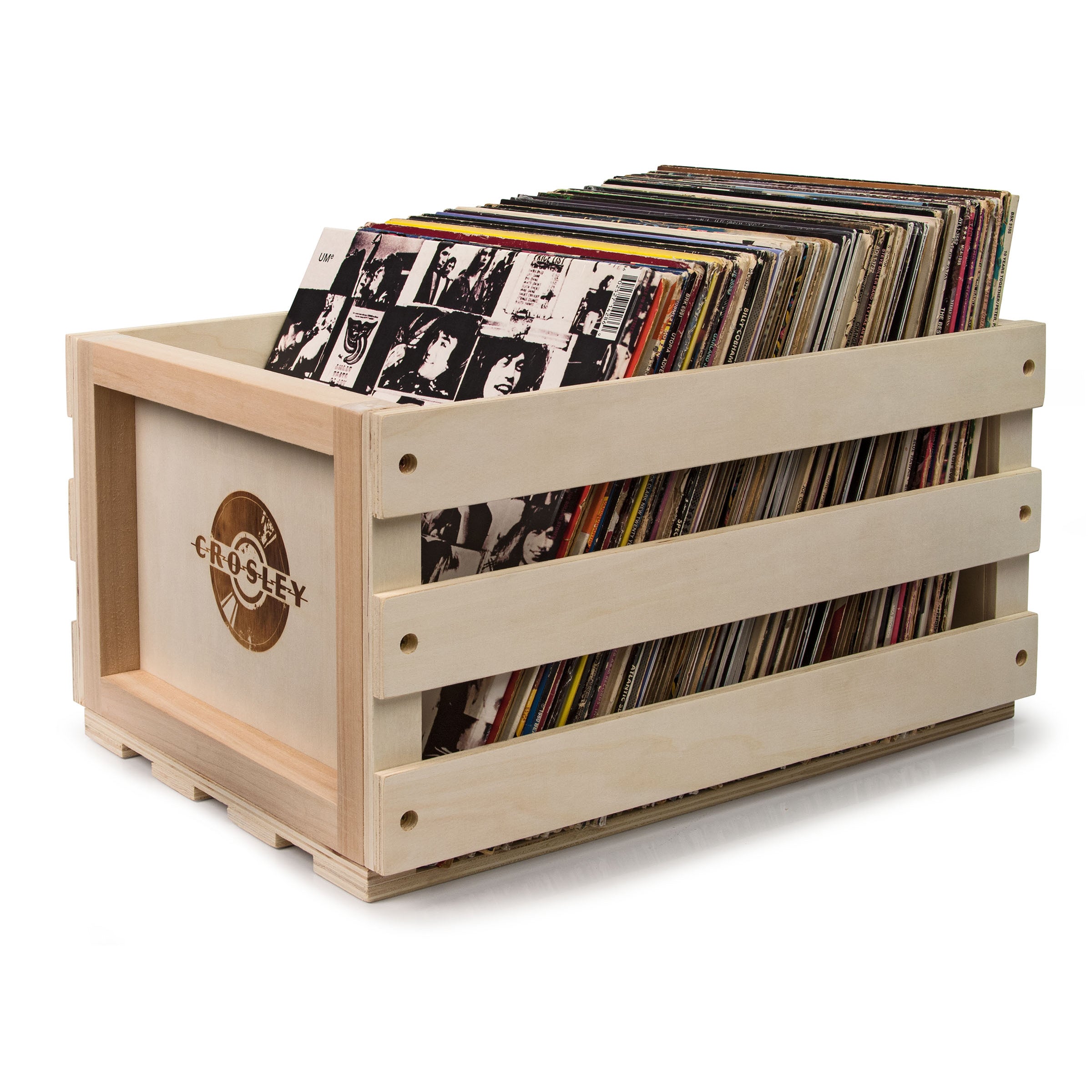 Crosley Record Storage Crate & Taylor Swift Lover 2P Vinyl Album Bundle — image 3