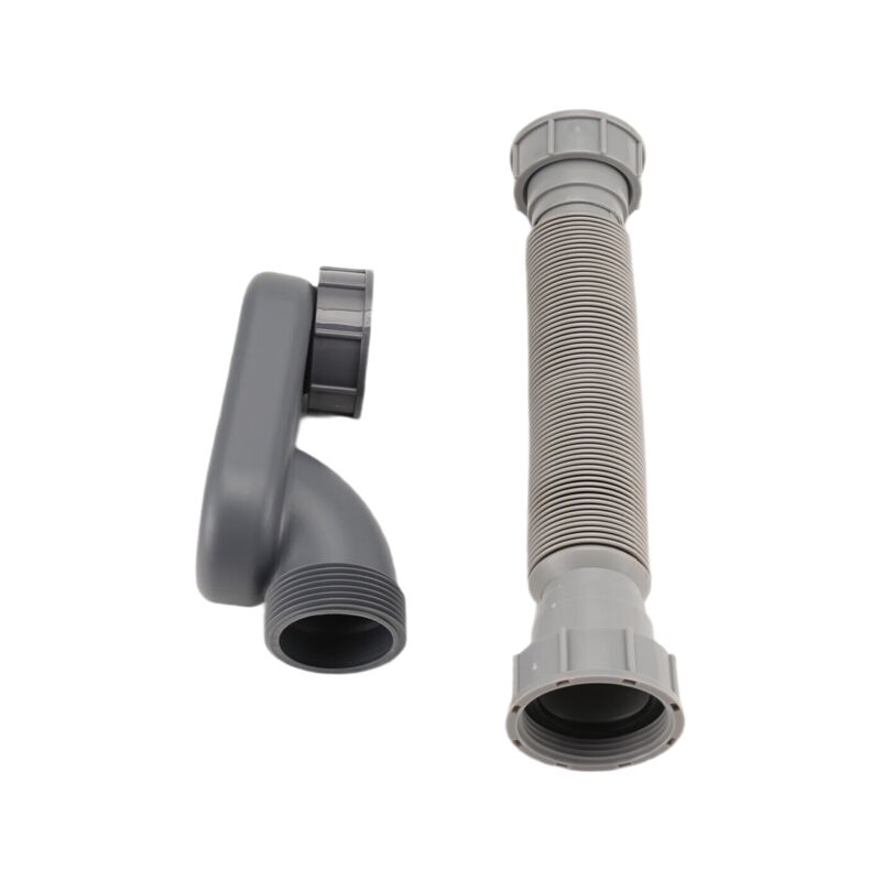 Low Profile Flexible P-Trap Bath Shower Drain Hose 1 1/2/ — image 2