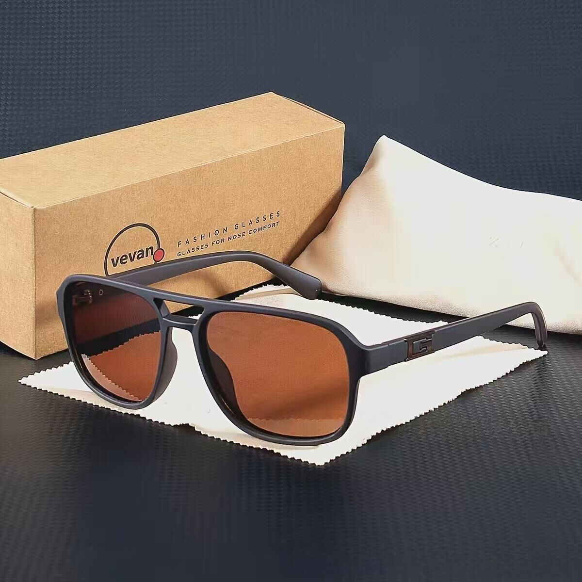 "Retro trend" classic box sunglasses-modified face, with no pressure, out of the street focus! — image 5