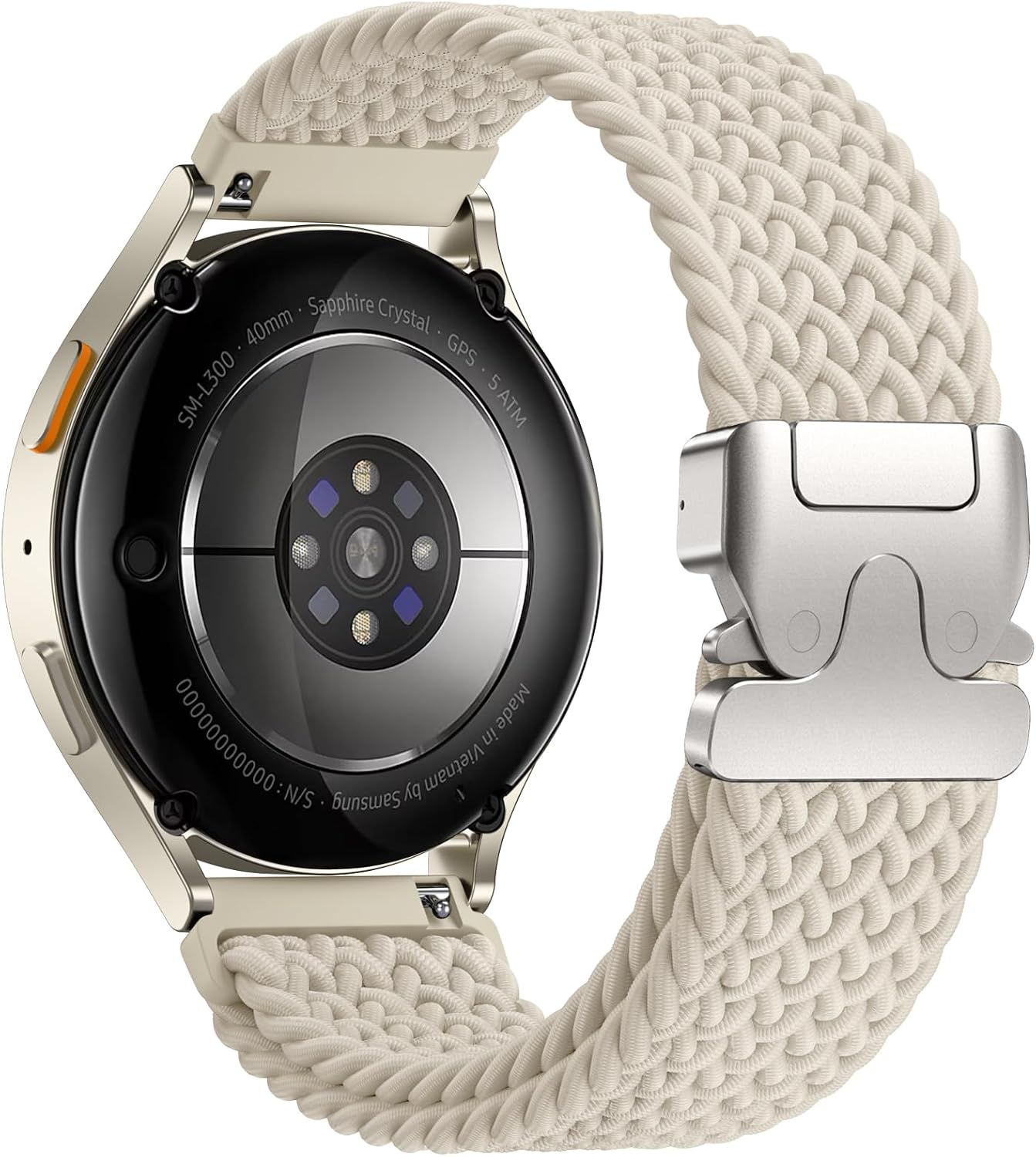 Stretchy Braided Band Compatible with Samsung Galaxy Watch 7 Band/FE 6 5 4 40mm 44mm/Watch 6 Classic 47mm 43mm/4 Classic 46mm 42mm/Watch 5 Pro 45mm/Active 2 — image 2