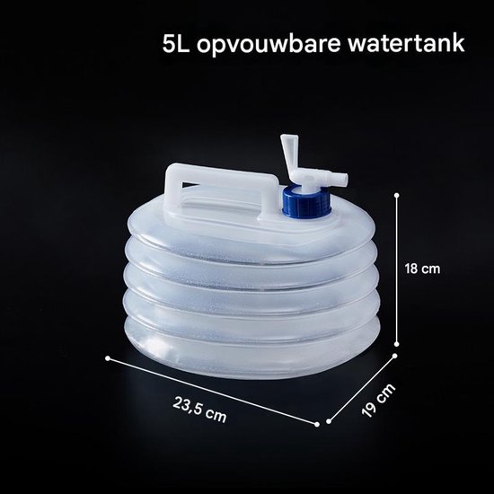 5 Liter Collapsible Water Bucket - Outdoor Picnic/Road Trip - Portable - Large Capacity Water Bucket - Collapsible Portable Water Bucket - Water Bucket โ image 5