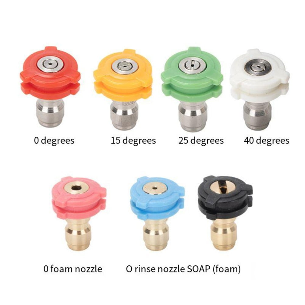 Car Washing Machine 1/4 Nozzle High Pressure Nozzle Fan-Shaped Quick Fittings 1.6 mm ā image 2