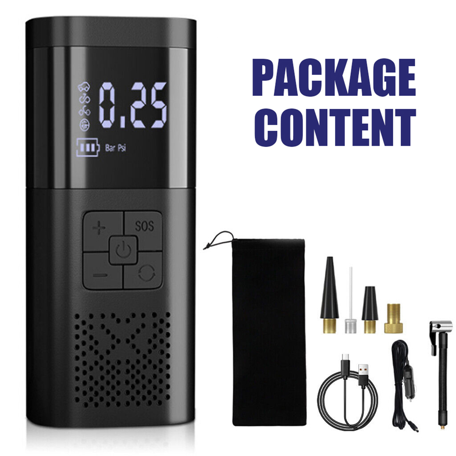 12V Cordless Car Tire Air Inflator Electric Pump Portable Tyre USB Rechargeable โ image 2