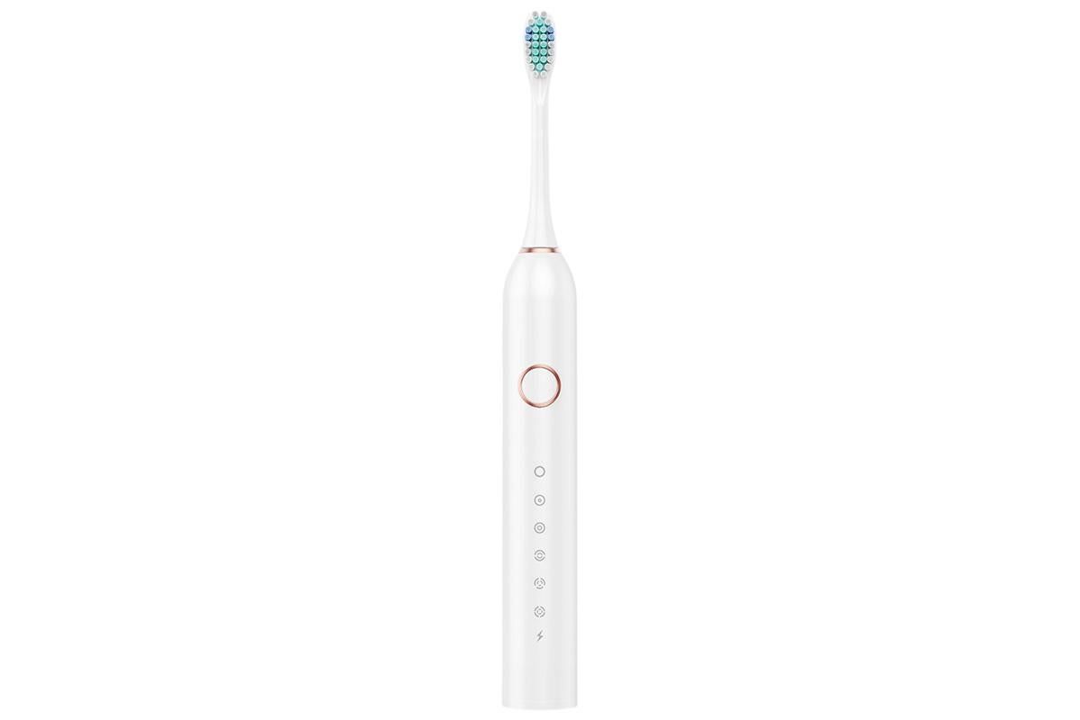 22000 VPM Electric Toothbrush for Adults with 10 Brush Heads and 6 Modes Toothbrush Sets - White — image 3