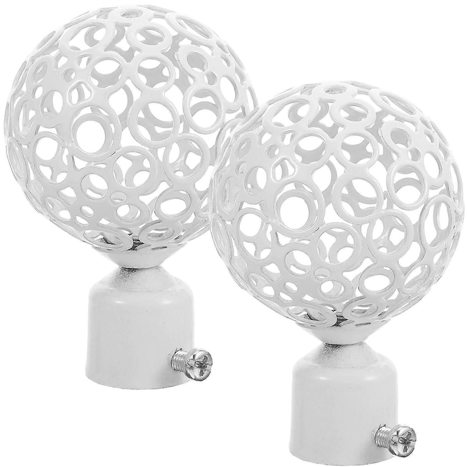 2pcs Curtain Rod End Caps, Decorative Window Finials โ image 2