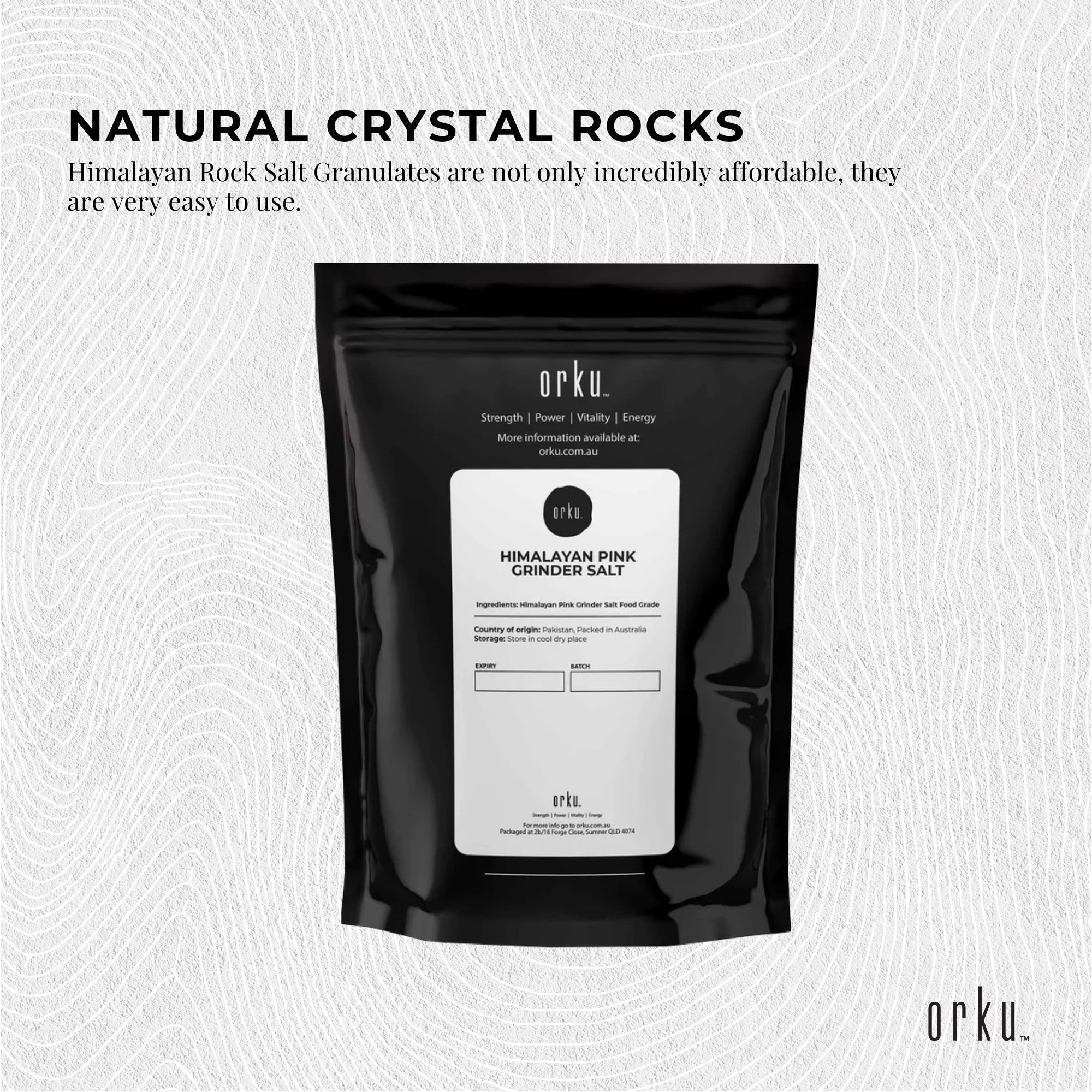 100g Pink Himalayan Bath Salts - Natural Crystal Rocks - Spa Therapy Body Scrub — image 4