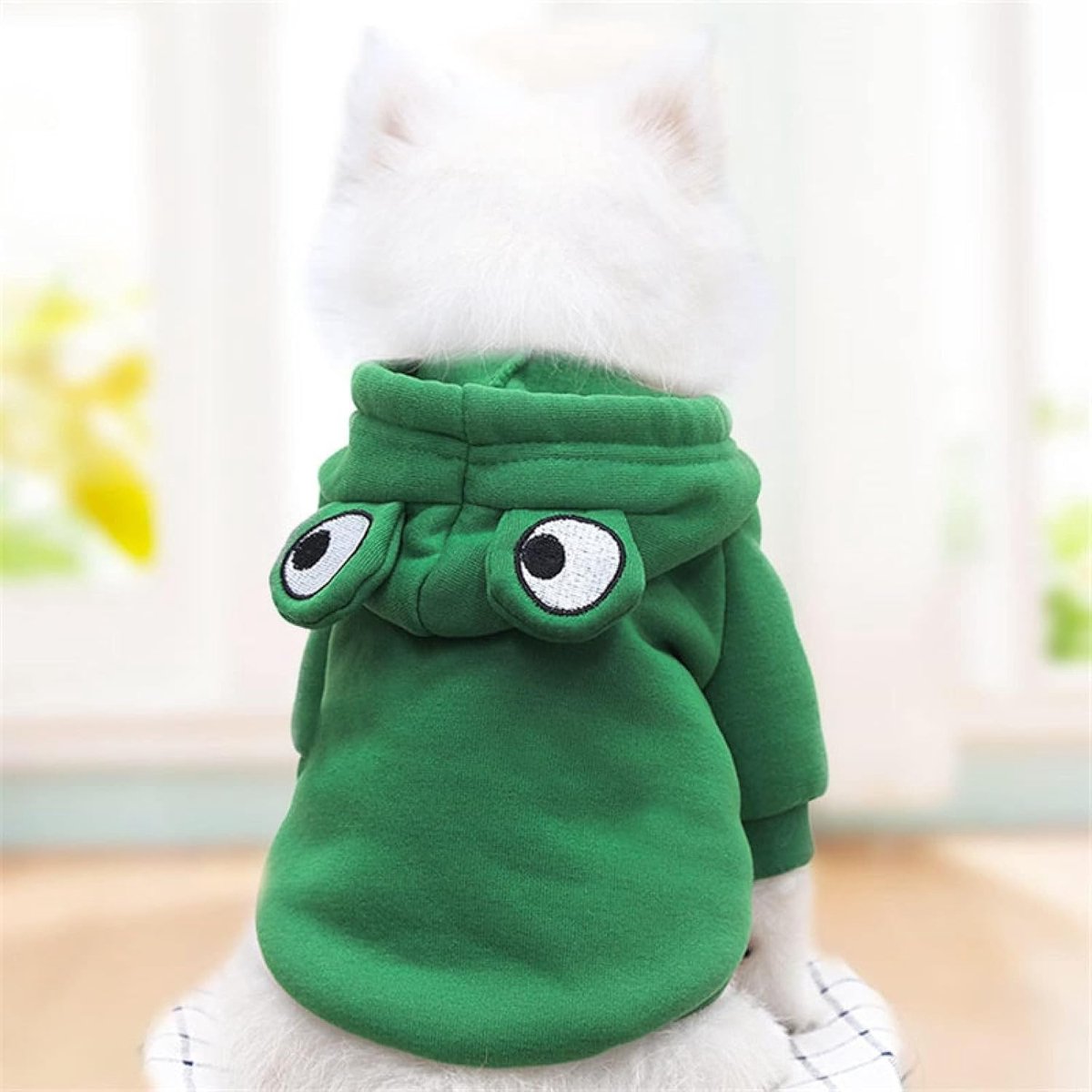 Dog Coat - Warm Winter Dog Clothes - Cute Frog Dog Coat - Hooded Sweatshirt - Warm Dog Coat - Fleece Dog Clothes - Perfect for French Bulldogs - Chihuahuas โ image 3