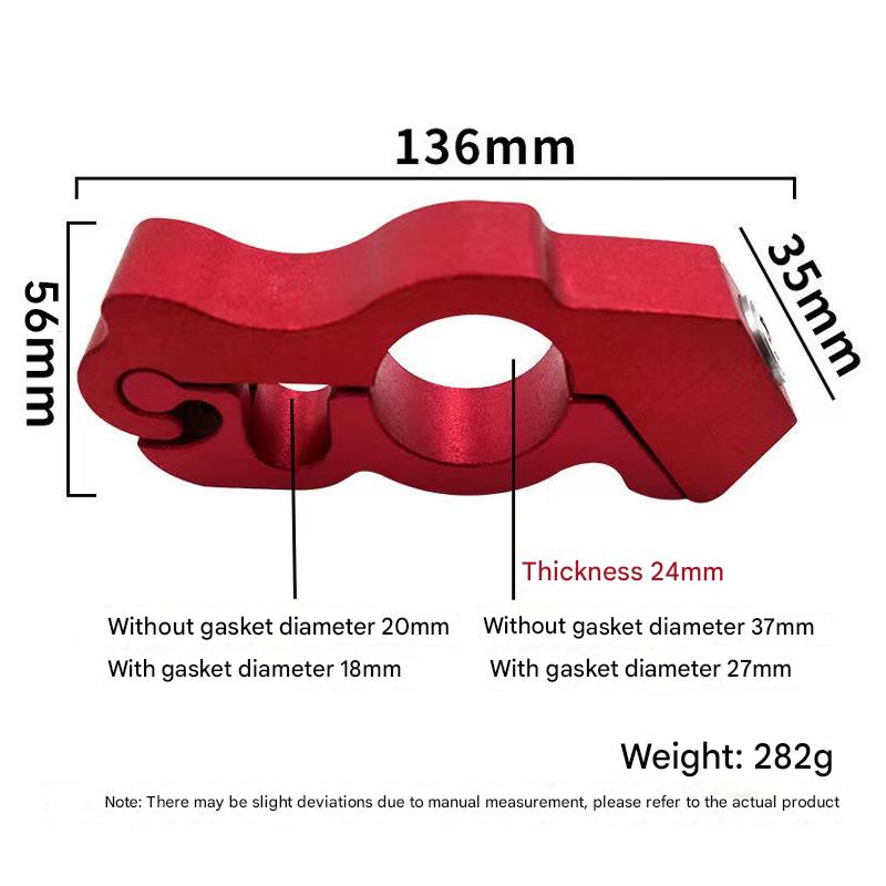 Motorcycle & Scooter Handlebar Grip Lock - Anti-Theft Brake Lever Lock(Red) — image 3