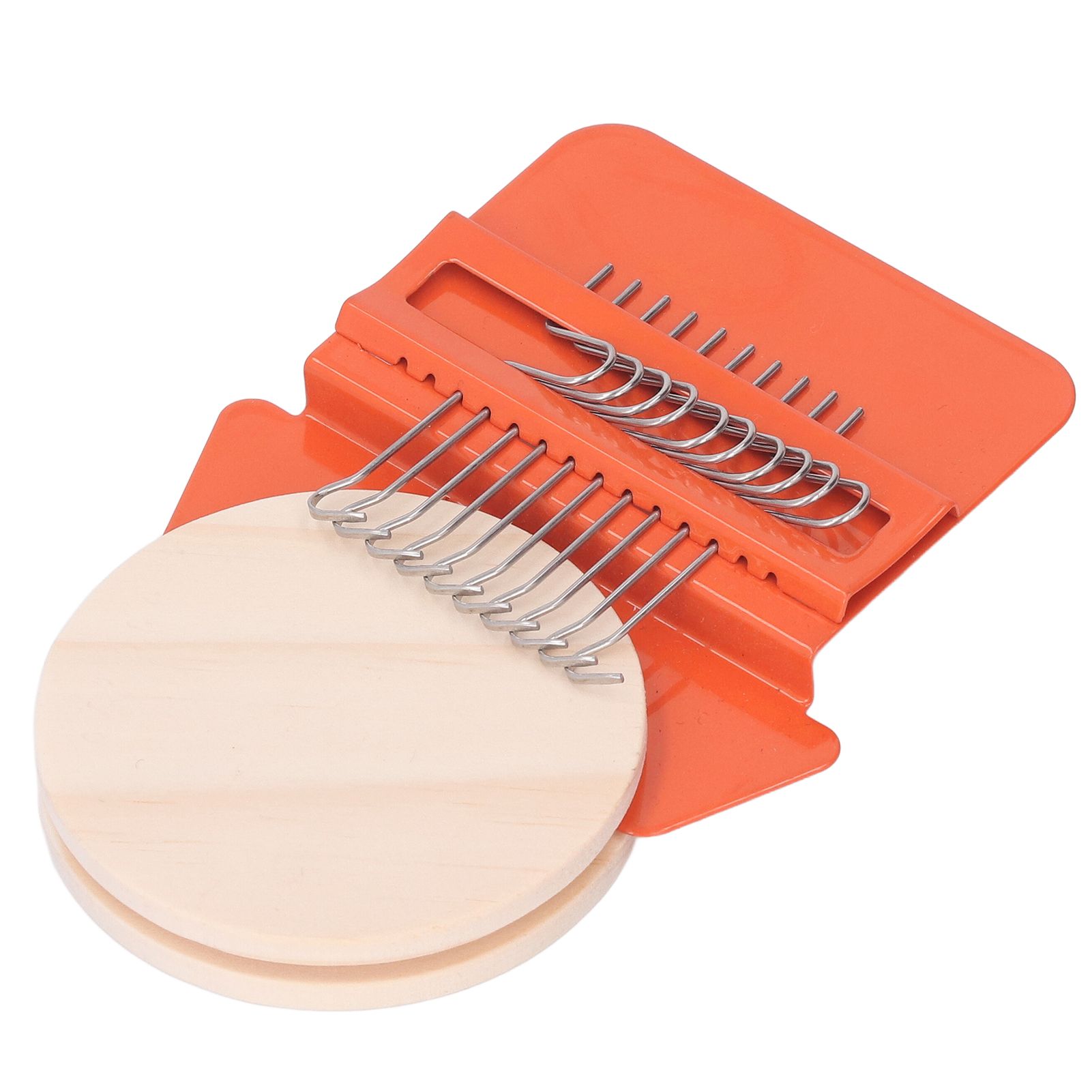10 Hooks Mini Loom Machine Household Small Weaving Loom Machine with 6.5cm Wooden Board for Hand Craft DIY Weaving Orange Triangle โ image 4