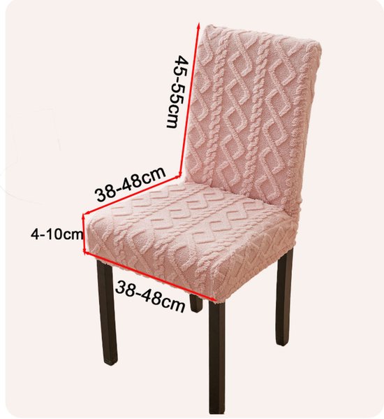 Chair Covers - Pack of 2 - Chair Covers for Home Use - Universal Model - Full Coverage Including Backrest - Stool Covers - Chair Cushions - Non-Slip and โ image 4