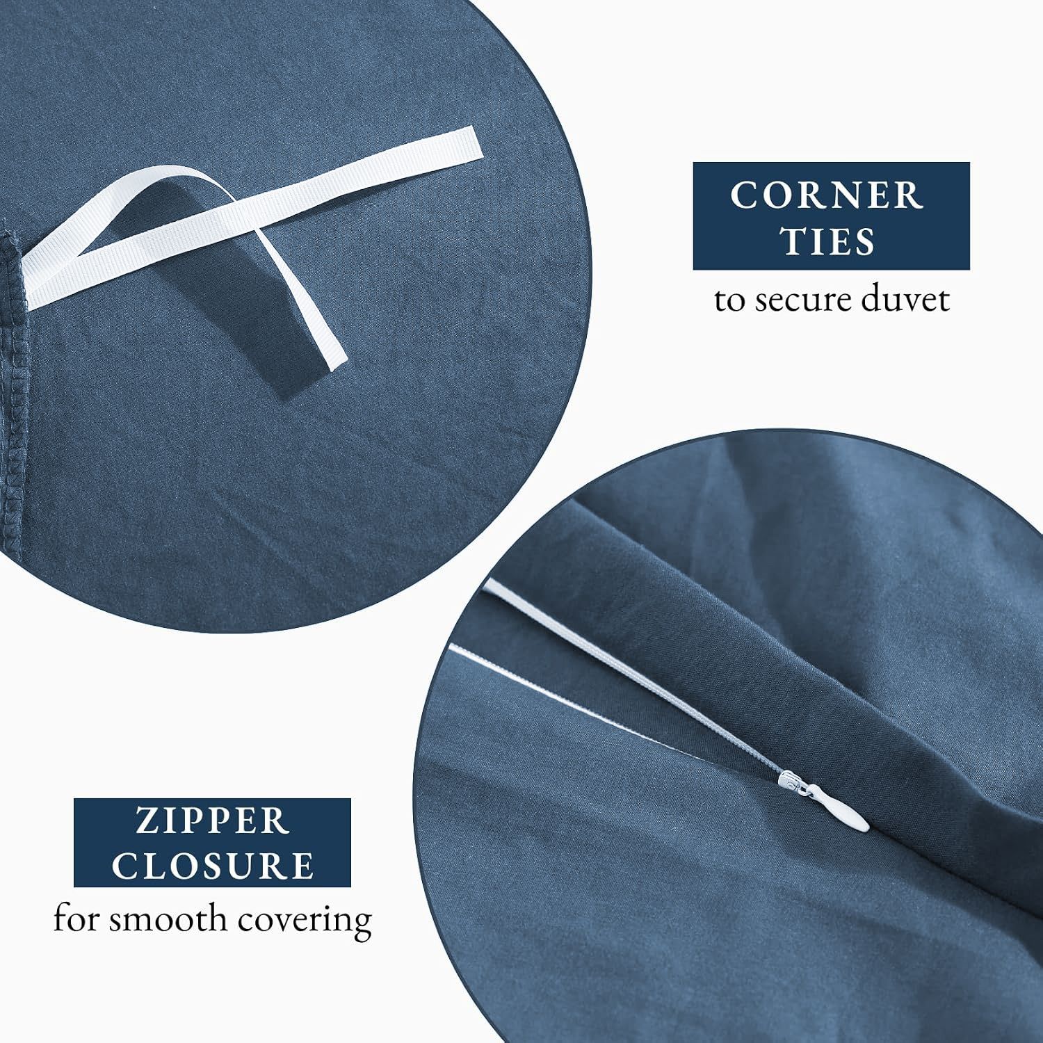 Hotel Soft Microfiber Duvet Cover Set-2000TC Quilt Cover Set & Pillowcases -1 Donna Cover Zipper Closure & 1 x Pillowcases-Breathable Bedding - Wrinkle, Fade — image 5