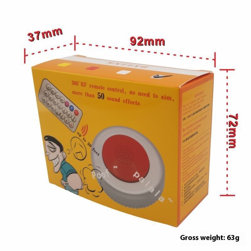 Fart Machine with Remote Fart Noise Maker Funny Fart Sound Machine Controlled Fart Toys Prank Toys for Party(Silver,Red) — image 4