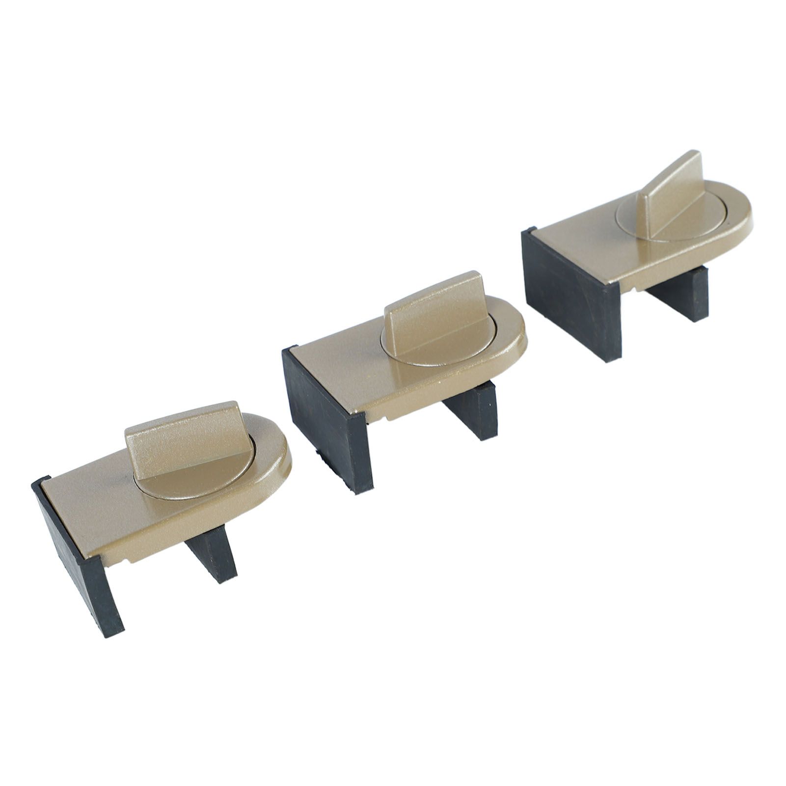 3PCS Sliding Window Locks Aluminum Alloy Safety Lock for Home Bedroom Bathroom Office Brown โ image 6