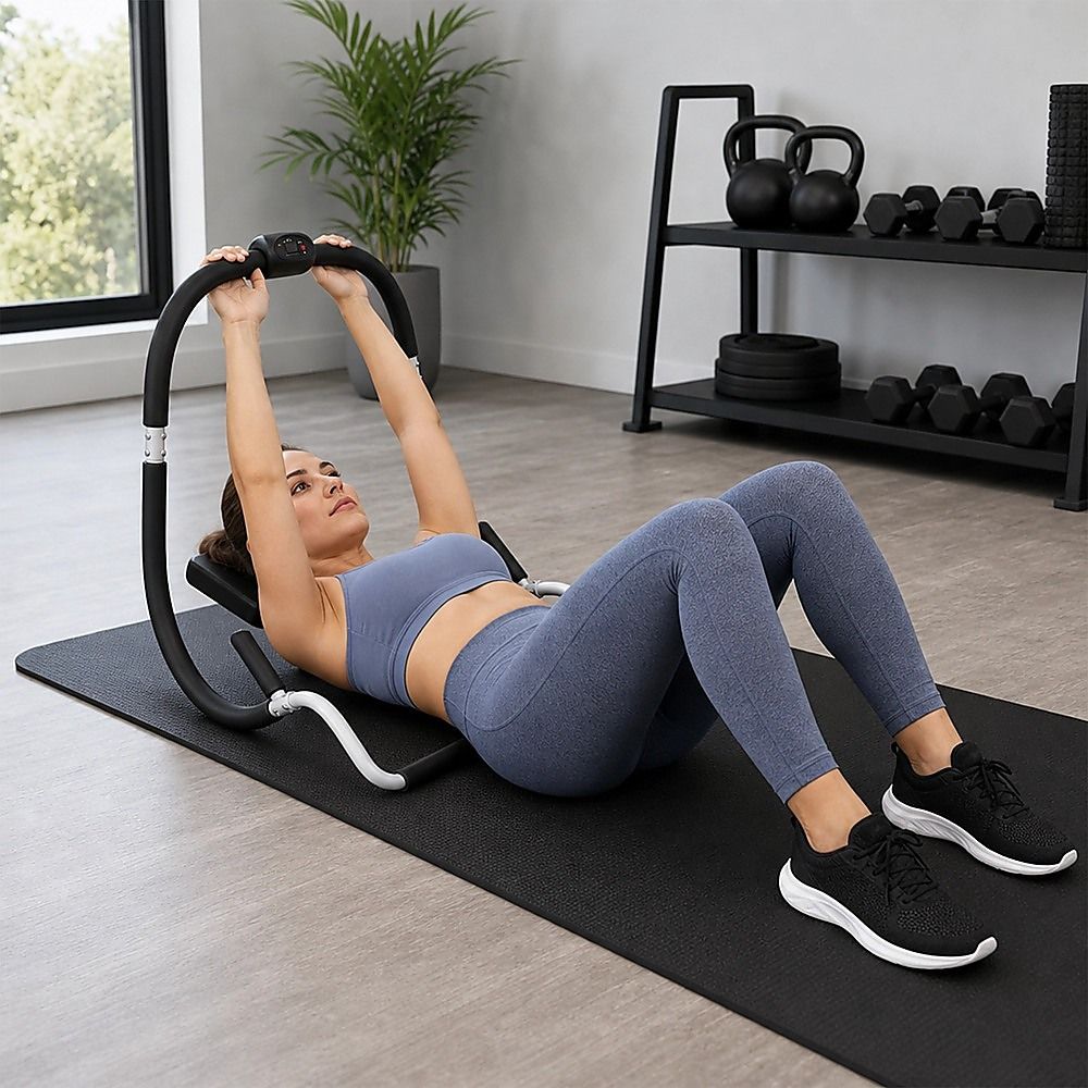 Ab Crunch Machine – Abdominal Exercise Roller with Digital Computer for Core Training — image 3