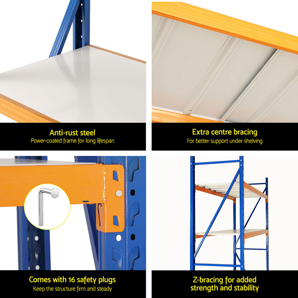 Giantz 4Mx2.4M Garage Shelving Warehouse Rack — image 6