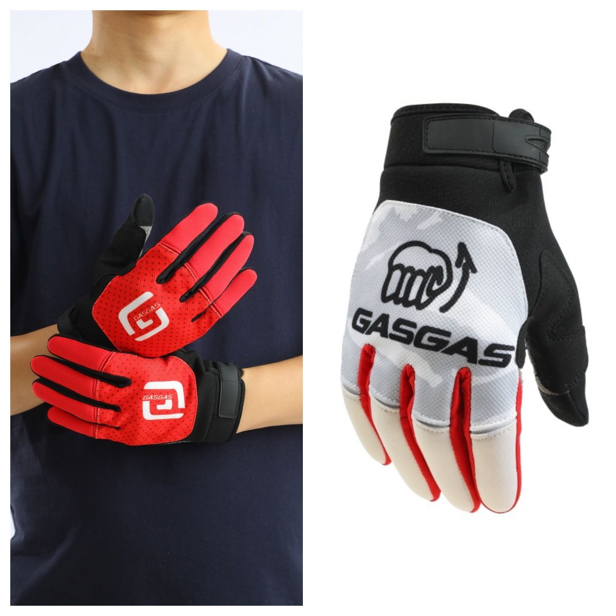 FISD Cycling Gloves Red Blue Breathable Wear Resistant L โ image 2