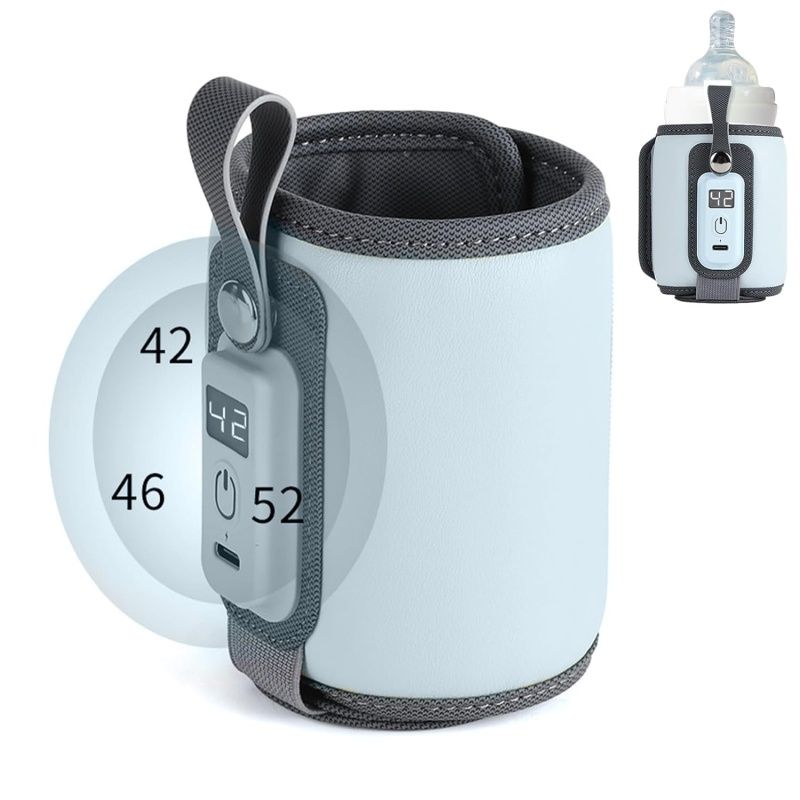 Portable Travel Milk Bottle Constant Temperature Feeding Bottle with Temperature Display Portable Baby Bottle Warmer for Travel โ image 4