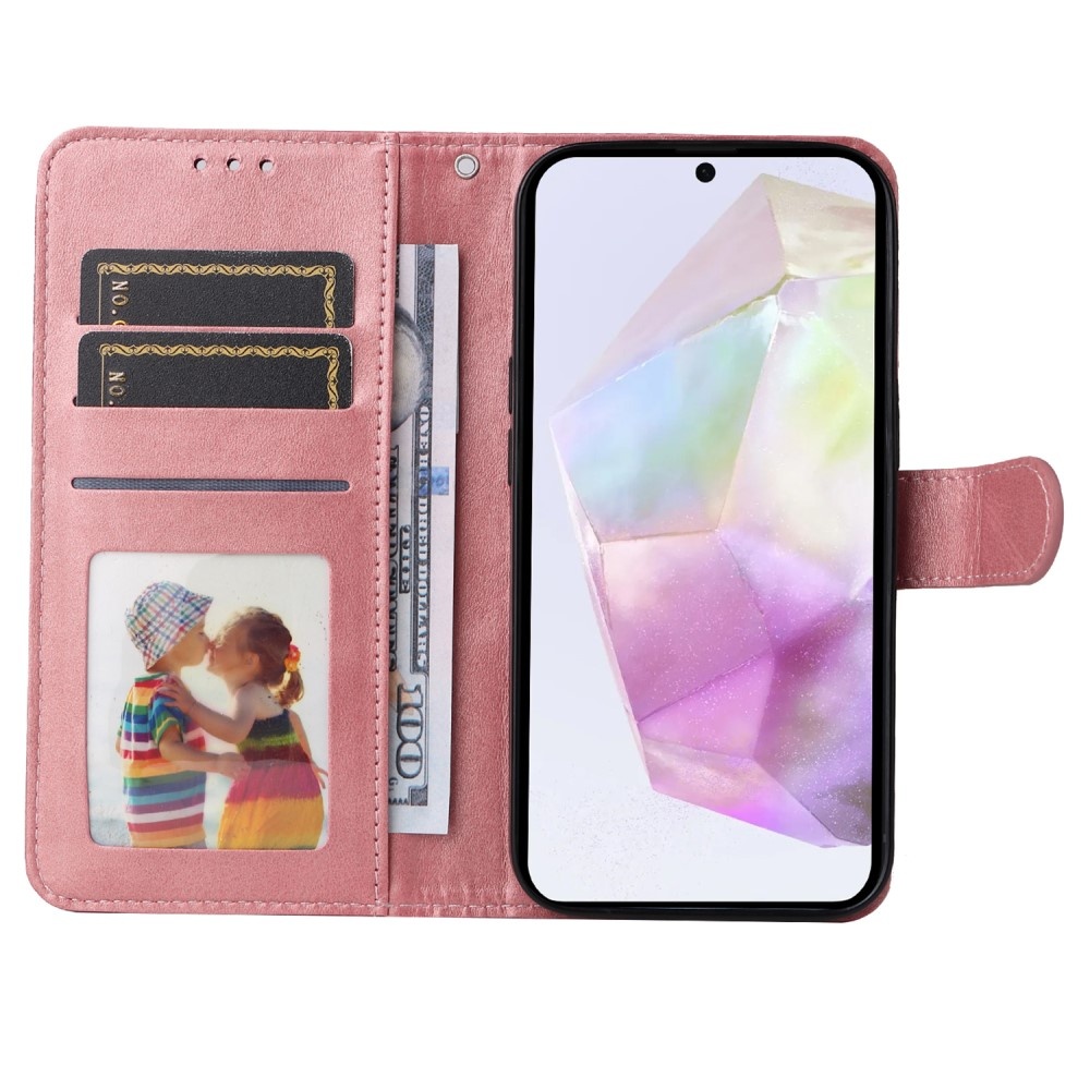 Compatible with Samsung A56 5G Compatible PU Leather Wallet Case Pink — image 3
