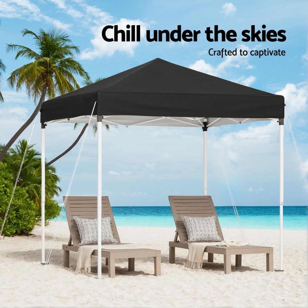 Instahut Gazebo 2x2m Outdoor Patio Garden Marquee Shade Black โ image 5