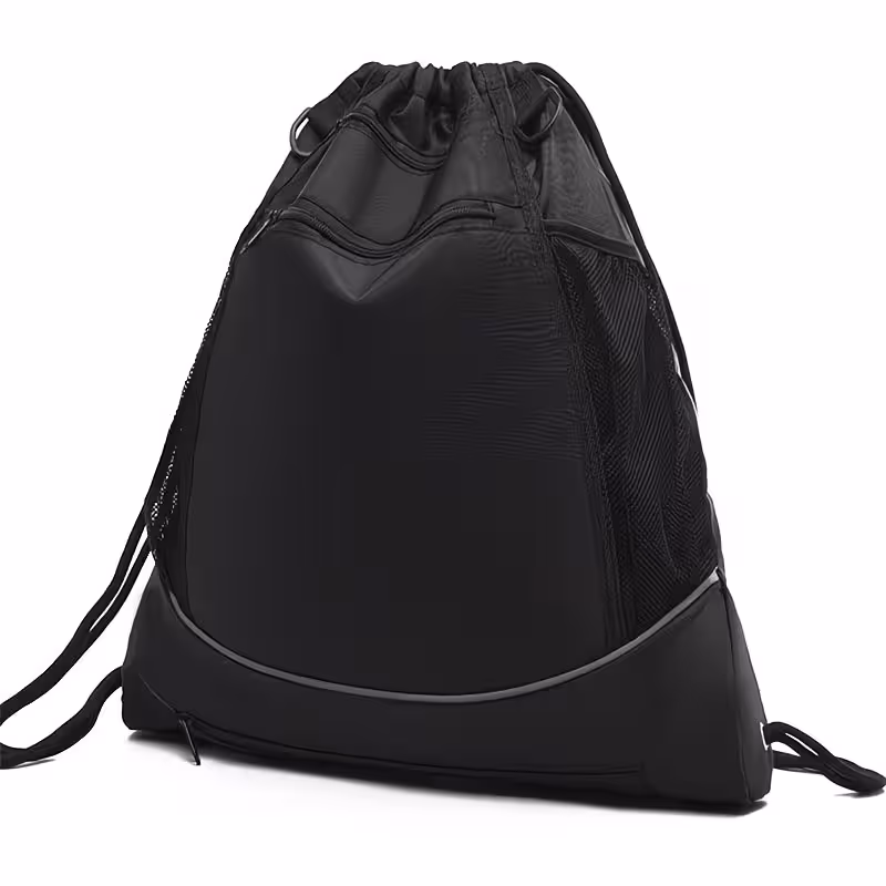 Drawstring Soccer Bag Basketball Backpack, Foldable Sports Bags Detachable Ball Mesh Bag for Gym Yoga Football Baseball — image 4