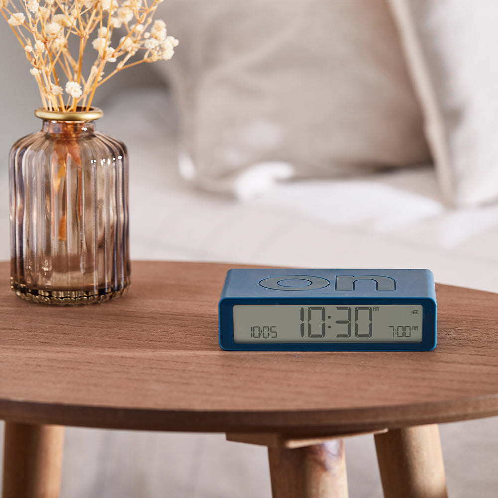 Lexon Flip Classic Reversible Alarm Clock - Blue — image 5