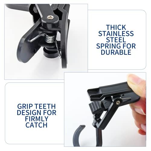 10 PCS Laundry Hooks Clip, Plastic Clothes Pins, Super Strong Hanger Clips, Swivel Hooks Clip for Clothing — image 4