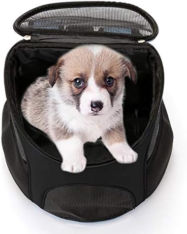 Pet Carrier Backpack for Dogs and Cats Travel Bag up to 8kg 36 × 31 × 45 cm Black — image 5