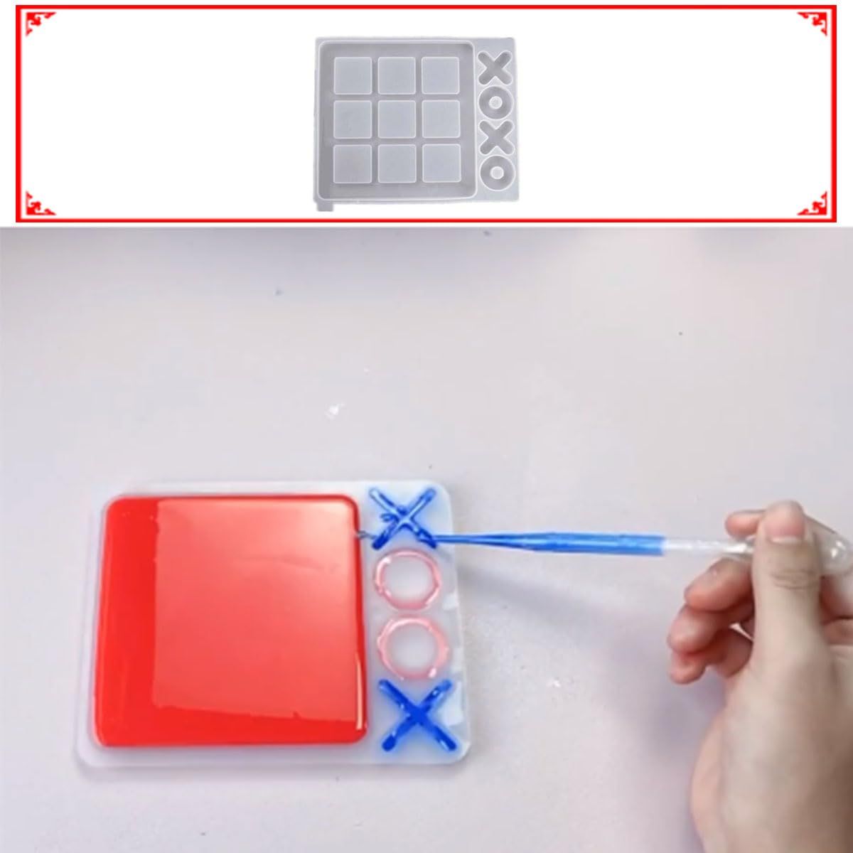 Large Resin Mold Molds for Resin Casting, Large Epoxy Resin Silicone Molds for DIY Tabletop Board Game,Travel Game — image 4