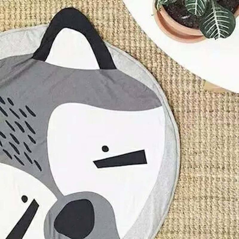 Play Mat Cute Cartoon Animals Cotton Crawling Mat for Baby Children — image 3