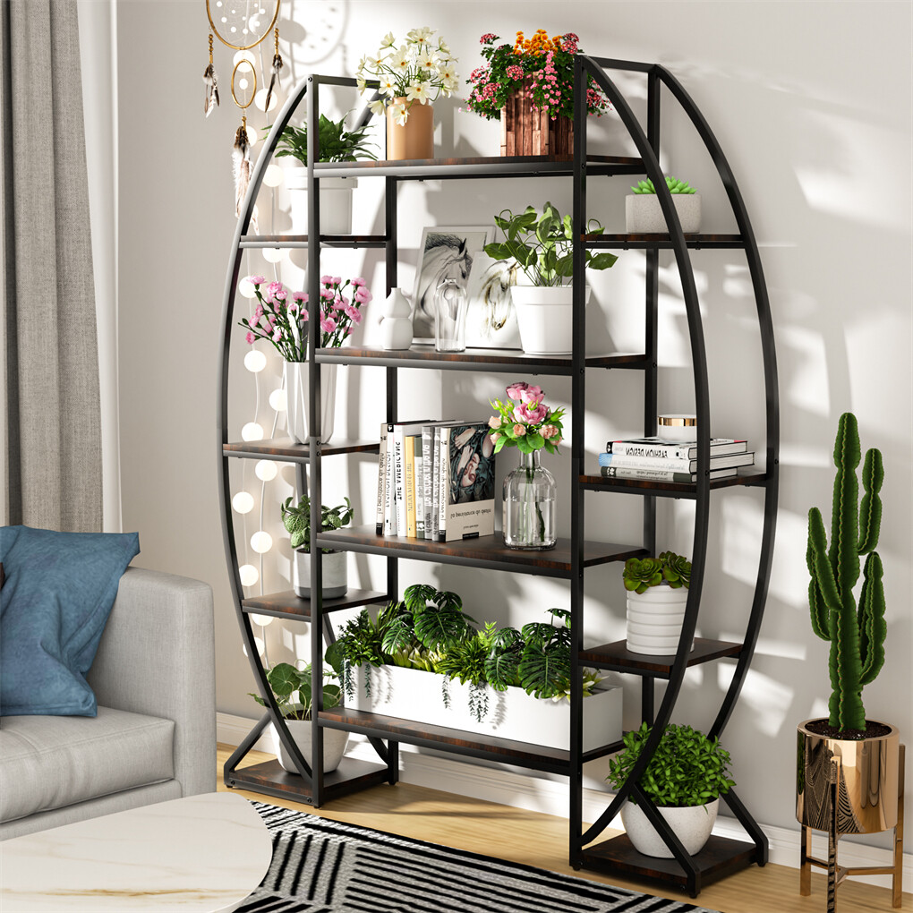 8 Tier Jumbo Plant Stand Vase Shape Flower Bonsai Pot Display Rack Indoor Outdoor — image 5