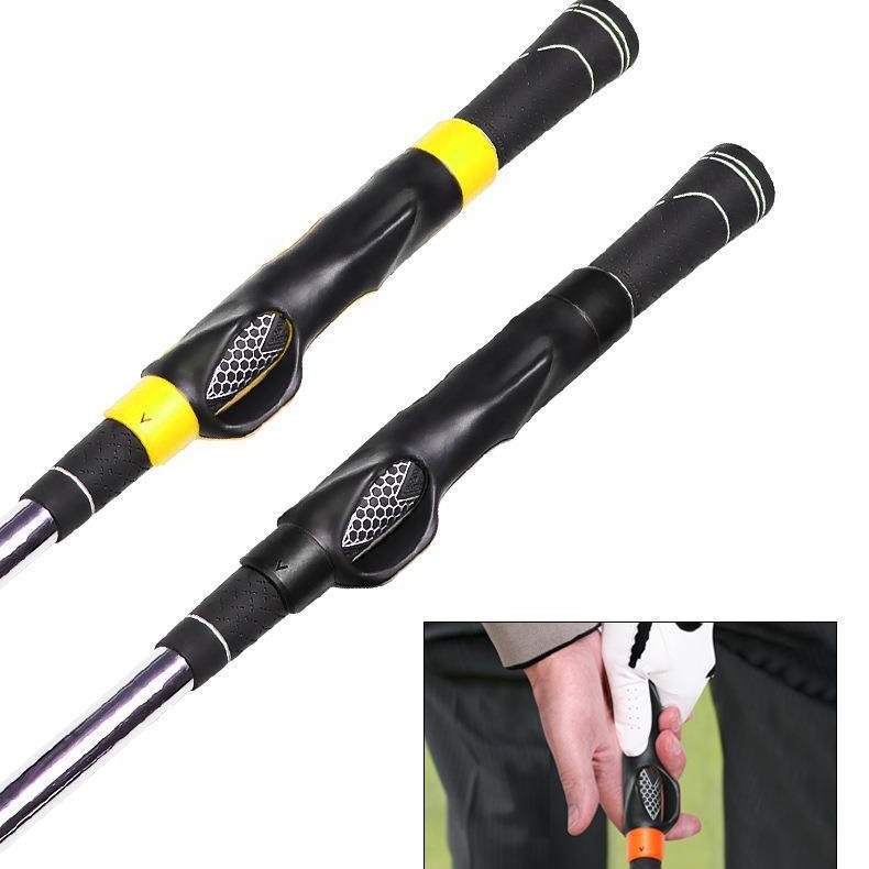 Golf Grip Trainer Hand Position Corrector with Ergonomic Moulded Grip for Beginner Swing Practice, Indoor and Outdoor Training, Grey — image 2