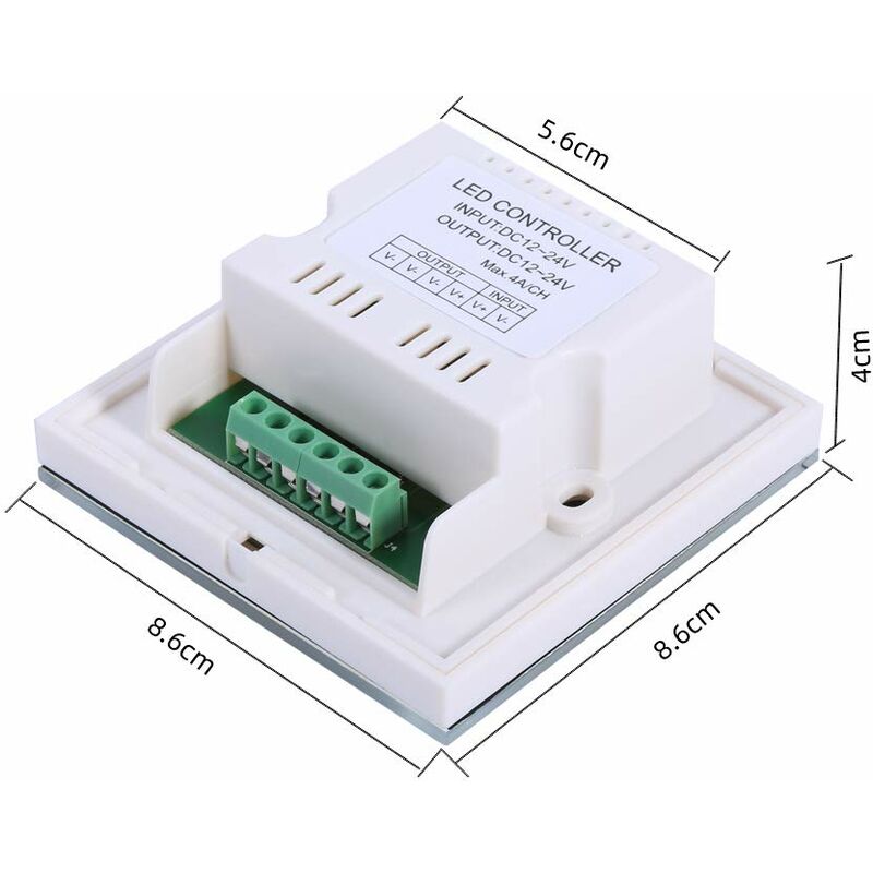 Wall Touch Light Switch, LED Light Dimmer Brightness Controller, Single Color Touch Panel For LED Strip Light — image 4