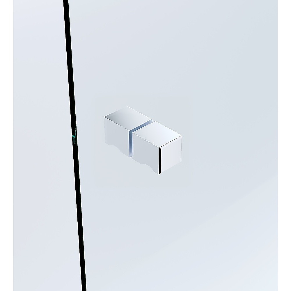 Brass Shower Door Square Knob Handle in Chrome โ image 2