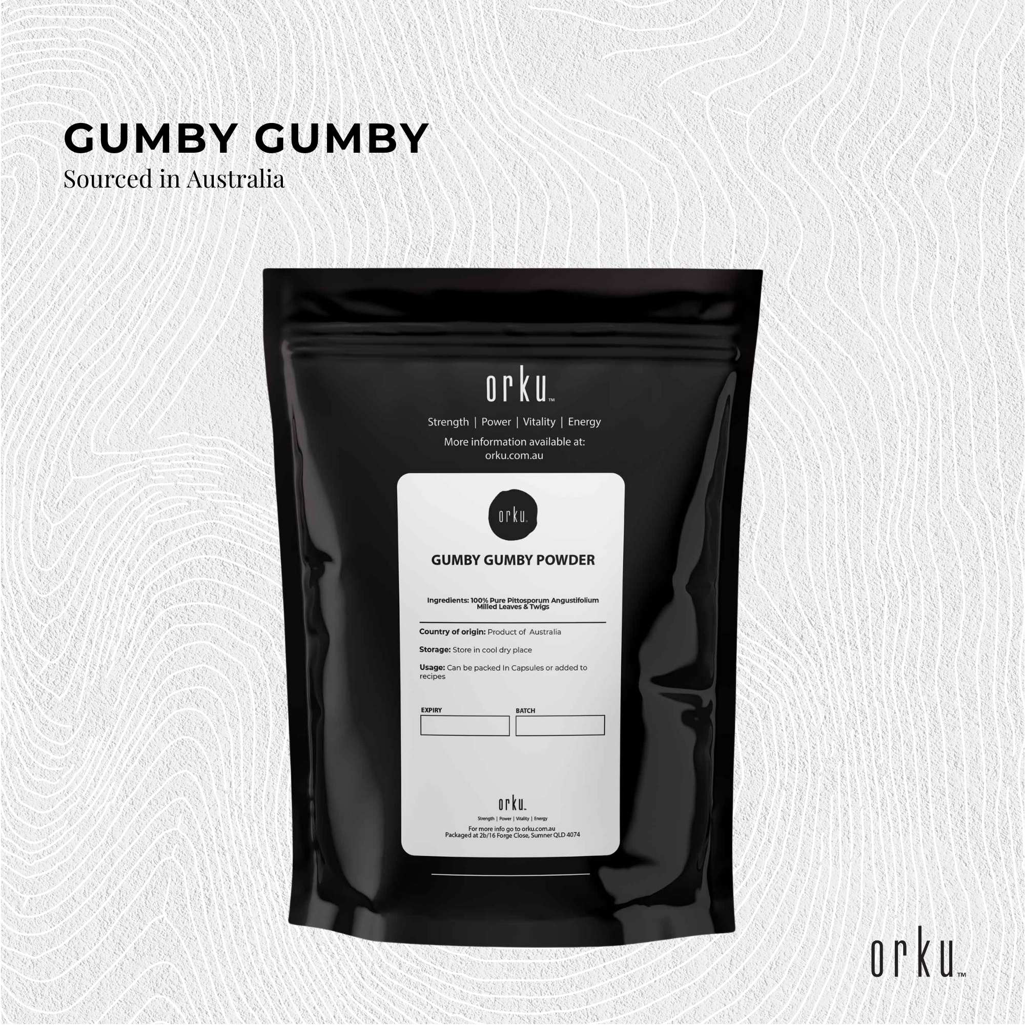 400g Gumby Pure Powder - Gumbi Aboriginal Plant Pittosporum Angustifolum — image 3