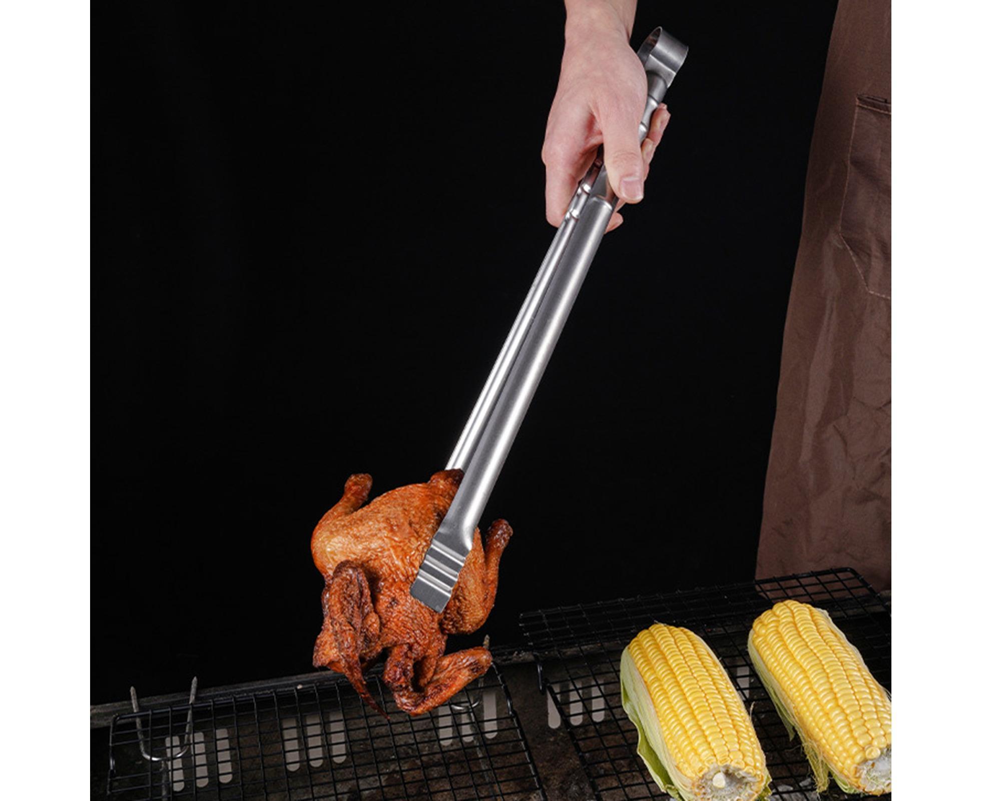 Barbecue Clip Heat Resistant Stainless Steel Food Clip-L — image 3
