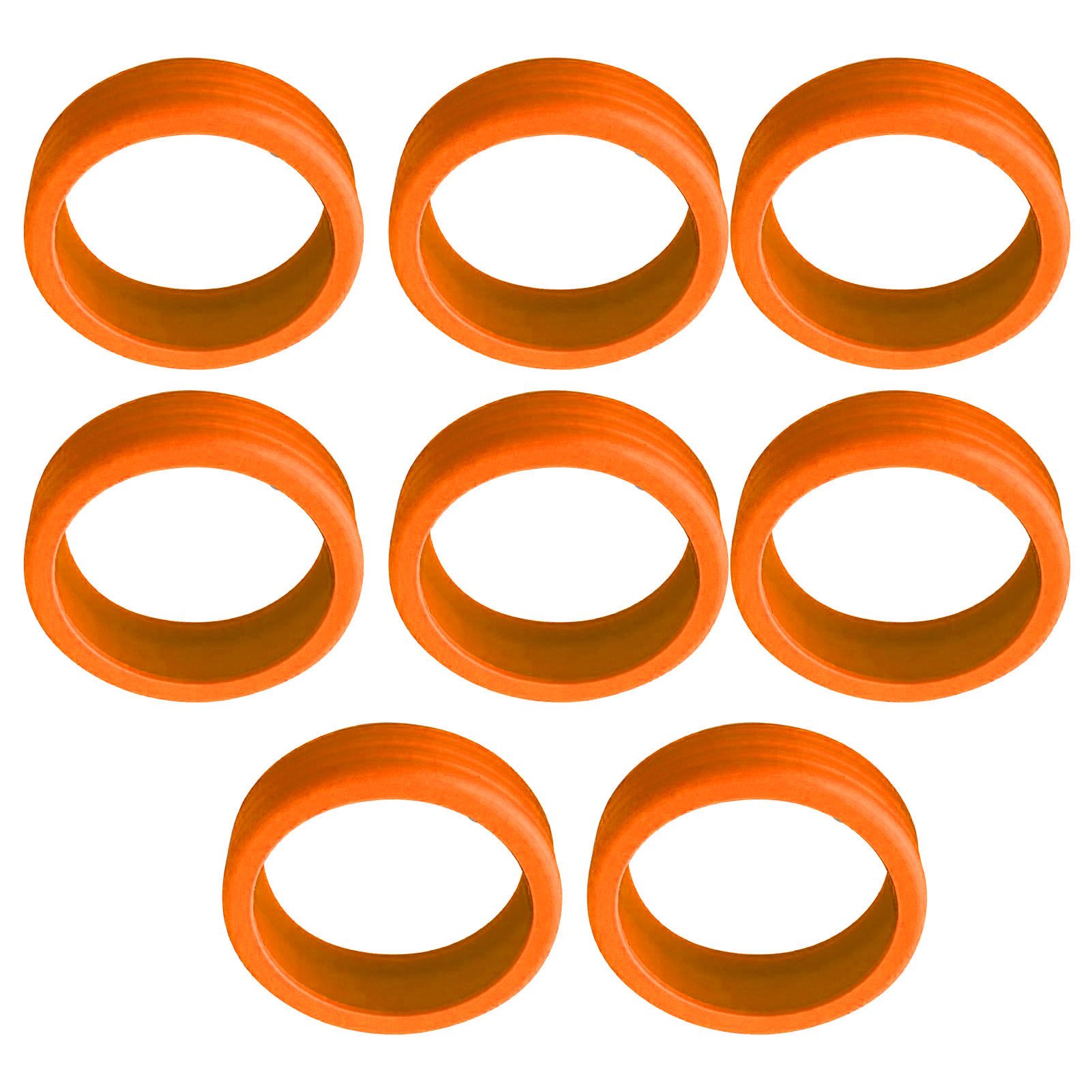 8PCS Luggage Suitcase Wheels Covers Noise Canceling Shock Absorbing Trolley Case Silicone Caster Protection Cover Orange โ image 6