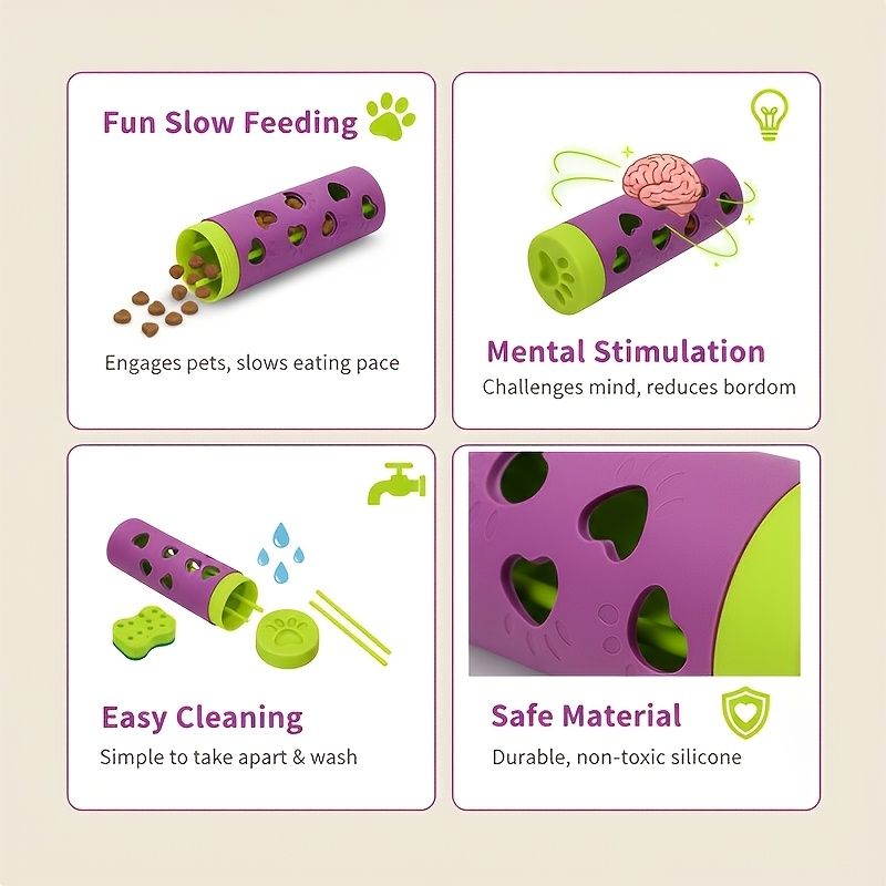 New removable pet slow-food drool toy | chewable snack roller that consumes energy and relieves boredom, suitable for small and medium-sized cats and dogs — image 4