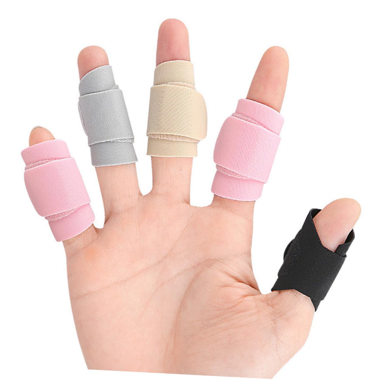Adjustable Finger Splints 4 Pairs Finger Protectors Support Brace for Injury Recovery — image 4