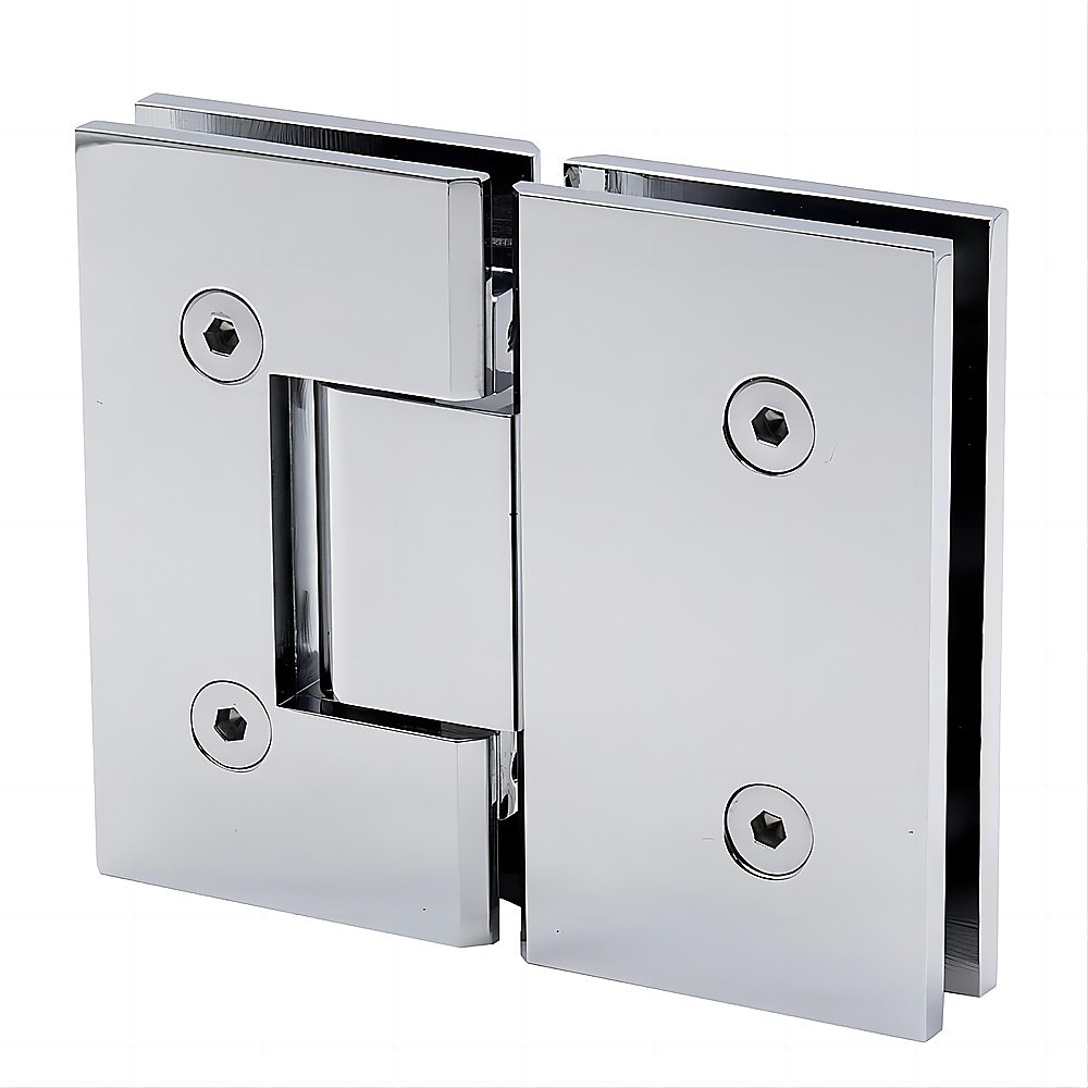 180 Degree Brass Glass to Glass Shower Door Hinge in Chrome โ image 4