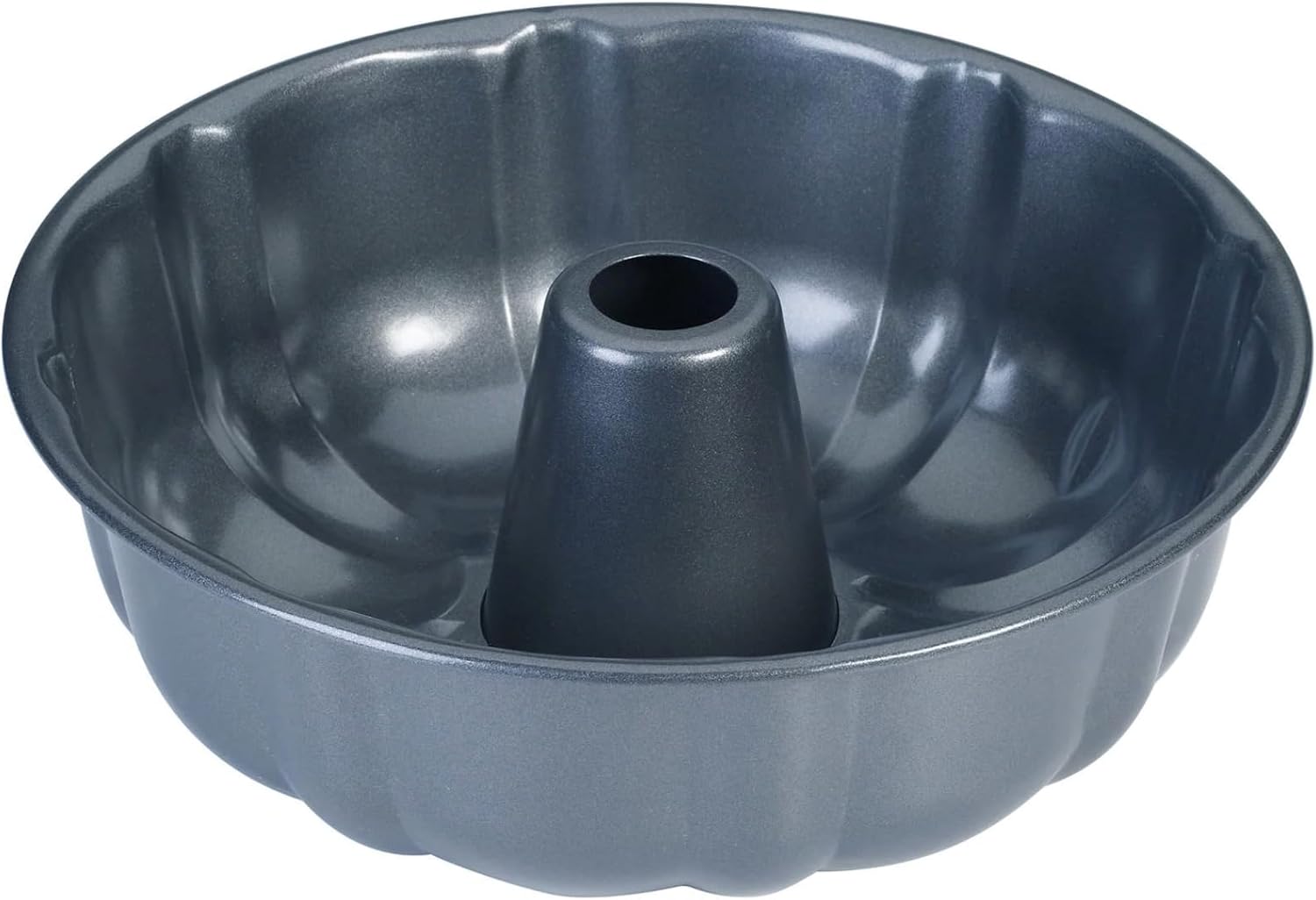 10-Inch Nonstick Cake Pan, Fluted Tube Pan for Pound Cakes, Muffins, Angel Food Cake, Coffee Cake, and More β Easy Release, Dishwasher Safe, Oven Safe, Heavy β image 2