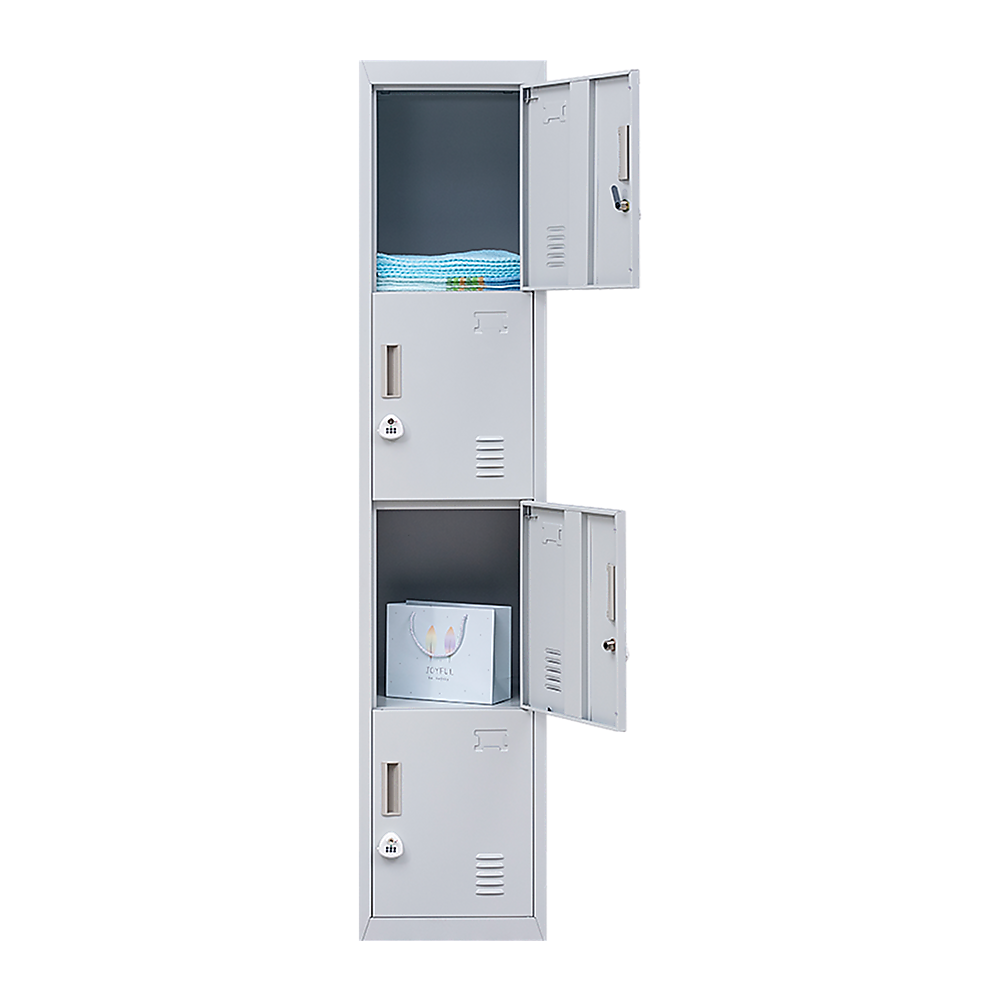 4-Door Vertical Locker for Office Gym Shed School Home Storage — image 3