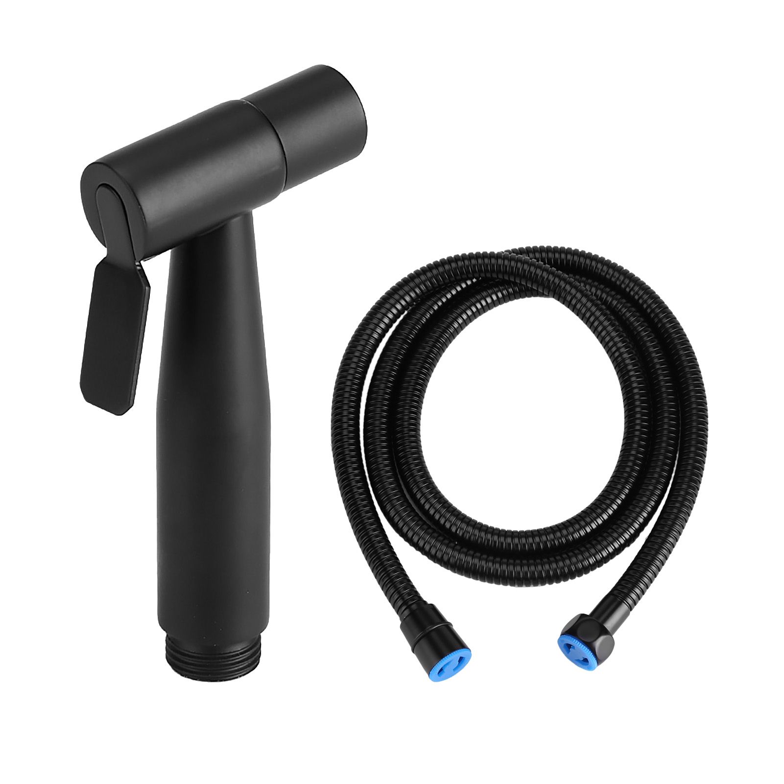 Stainless Steel Black Bathroom Toilet Handheld Bidet Cloth Diaper Cleaning Sprayer Shattaf Kit — image 4