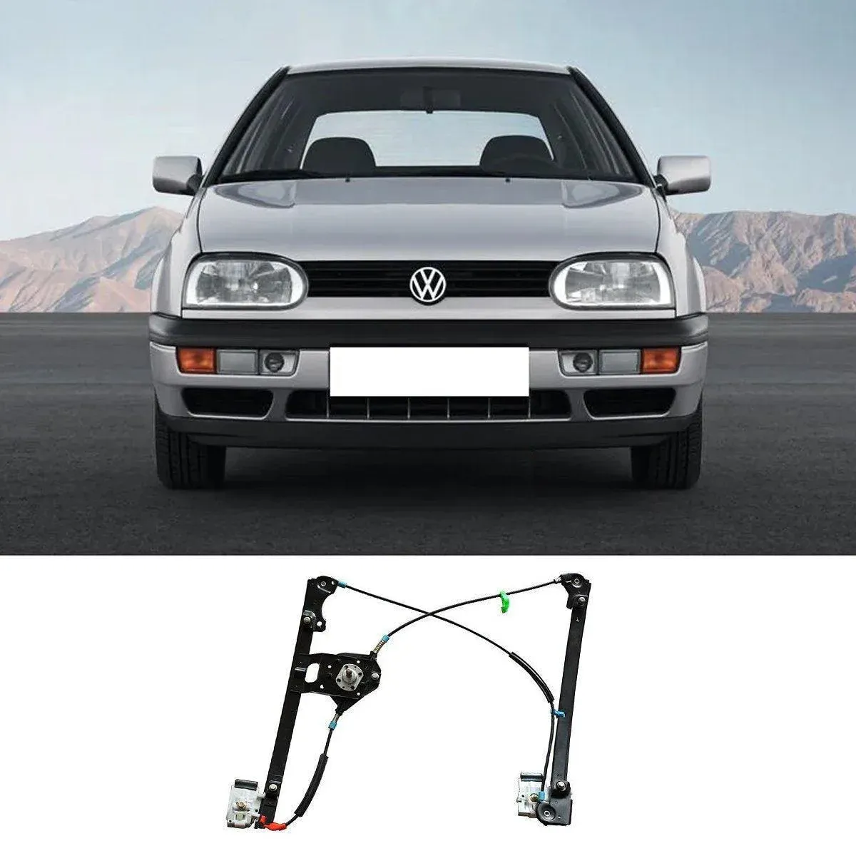 For Volkswagen Golf Jetta 91-99 Manual Window Lifter Regulator 1H0837401 402 โ image 3
