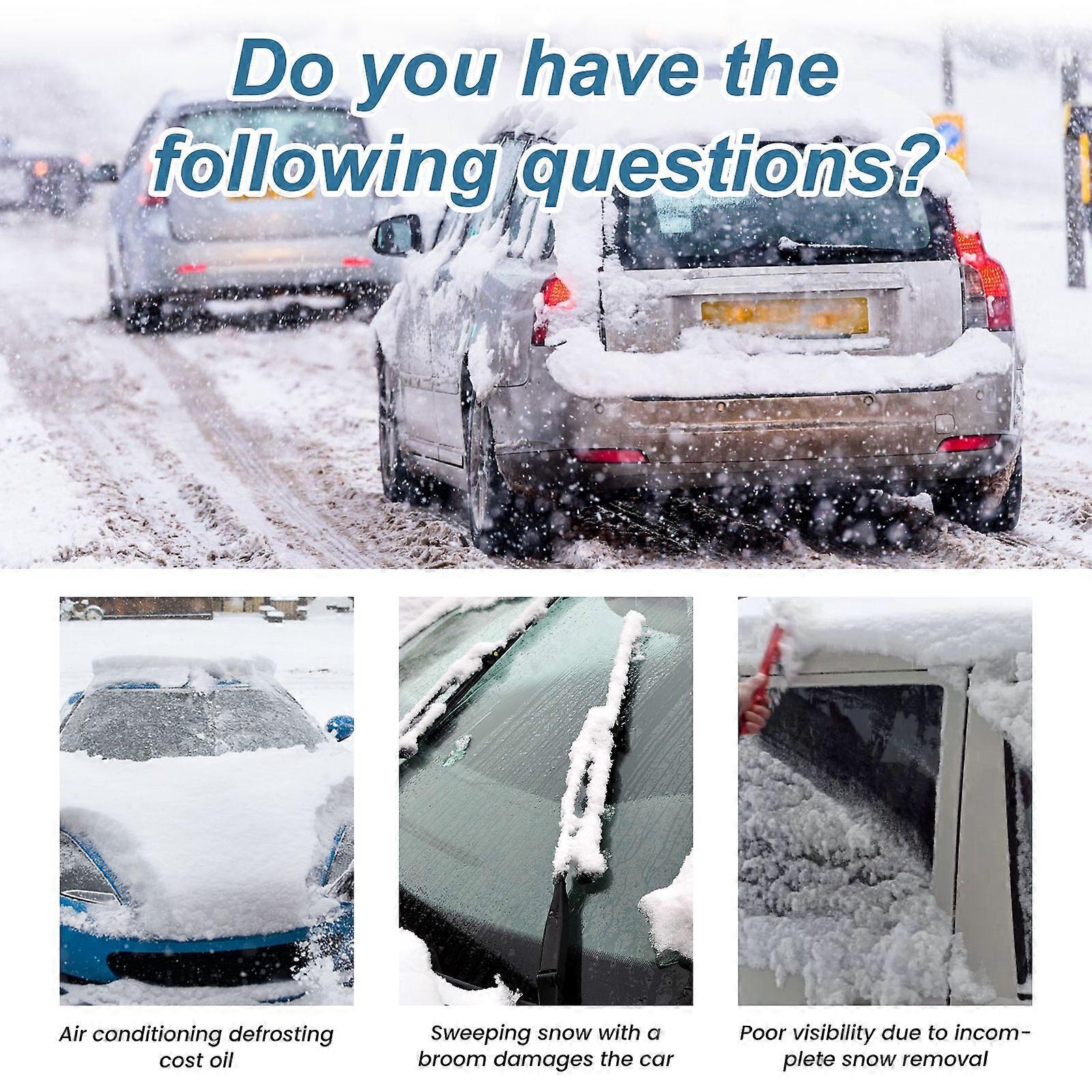 Vehicle Windshield Snow Cover with Magnetic Attachment 140x94cm Frost Ice UV Protection Easy Installation Fits Most Cars โ image 3