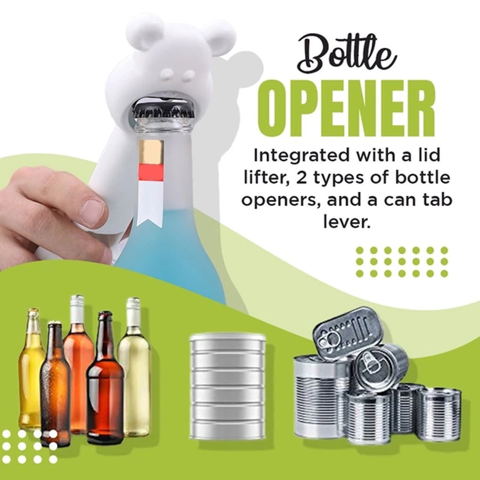 Bottle and Can Openers ! Opener 4Pcs Can Cap Canned Bottle Home Bottle Multifunctional 4-In-1 Kitchen,Dining & Bar, Four in One Corkscrew Promotion Include 4 × — image 5