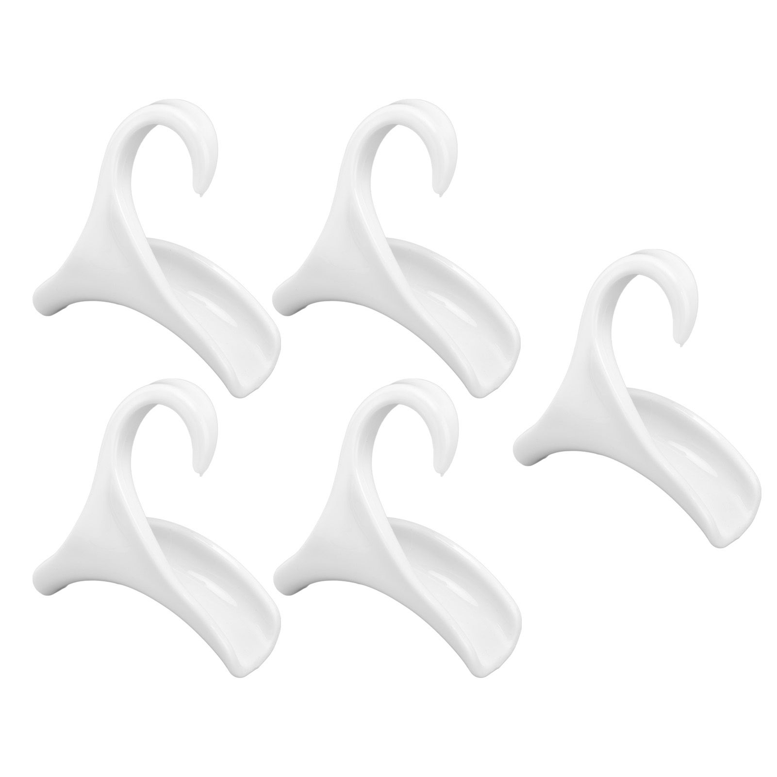 5Pcs Purse Door Hanger Bag Arc Closet Hanger Hook for Satchel Coat Haversack Belt StorageWhite — image 5