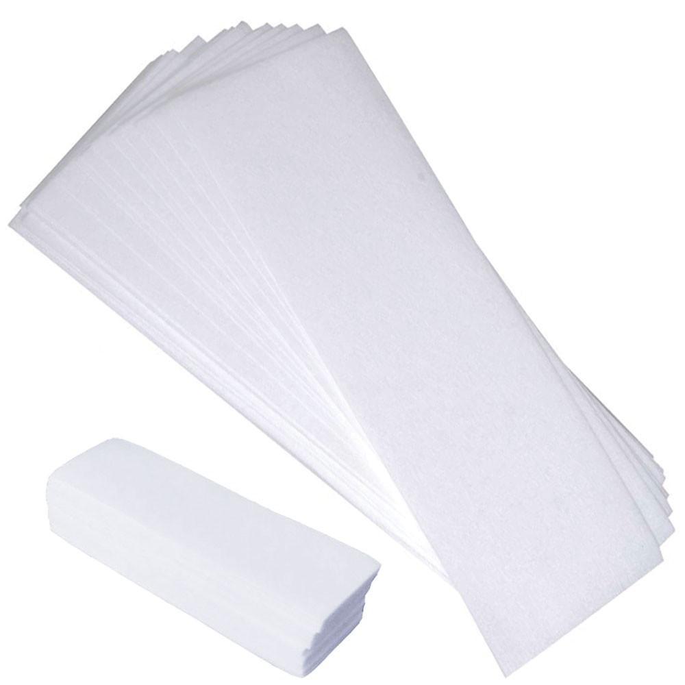100x Pre-Cut Strips Pack - 70gsm Non Woven Disposable Cut Waxing Papers β image 3