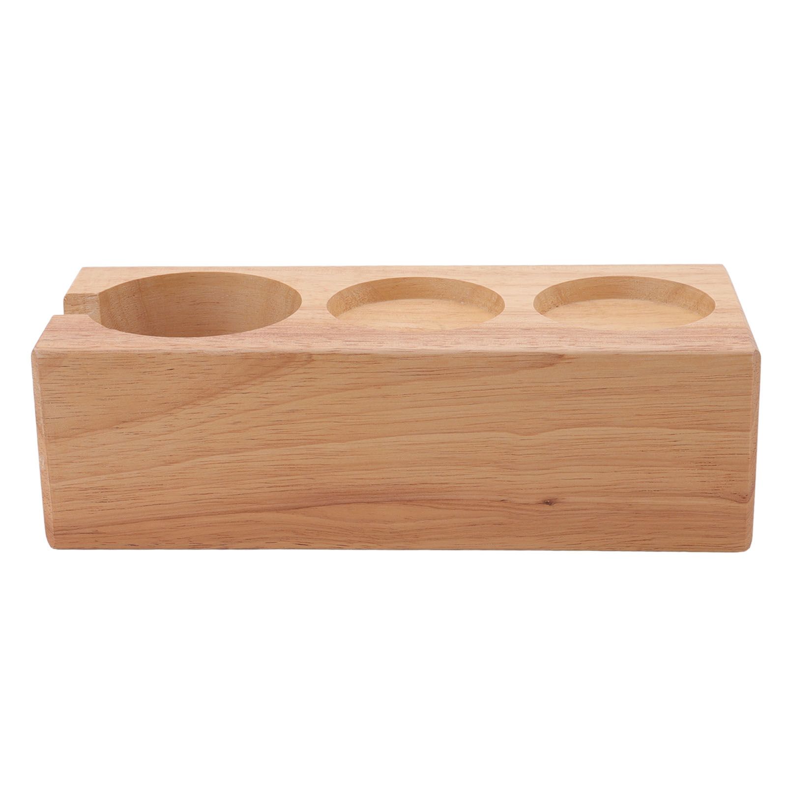 Coffee Filter Tamper Holder Beech Environmental Protection Coffee Tamper Station Base for Home Bar Cafe Wood Color โ image 2
