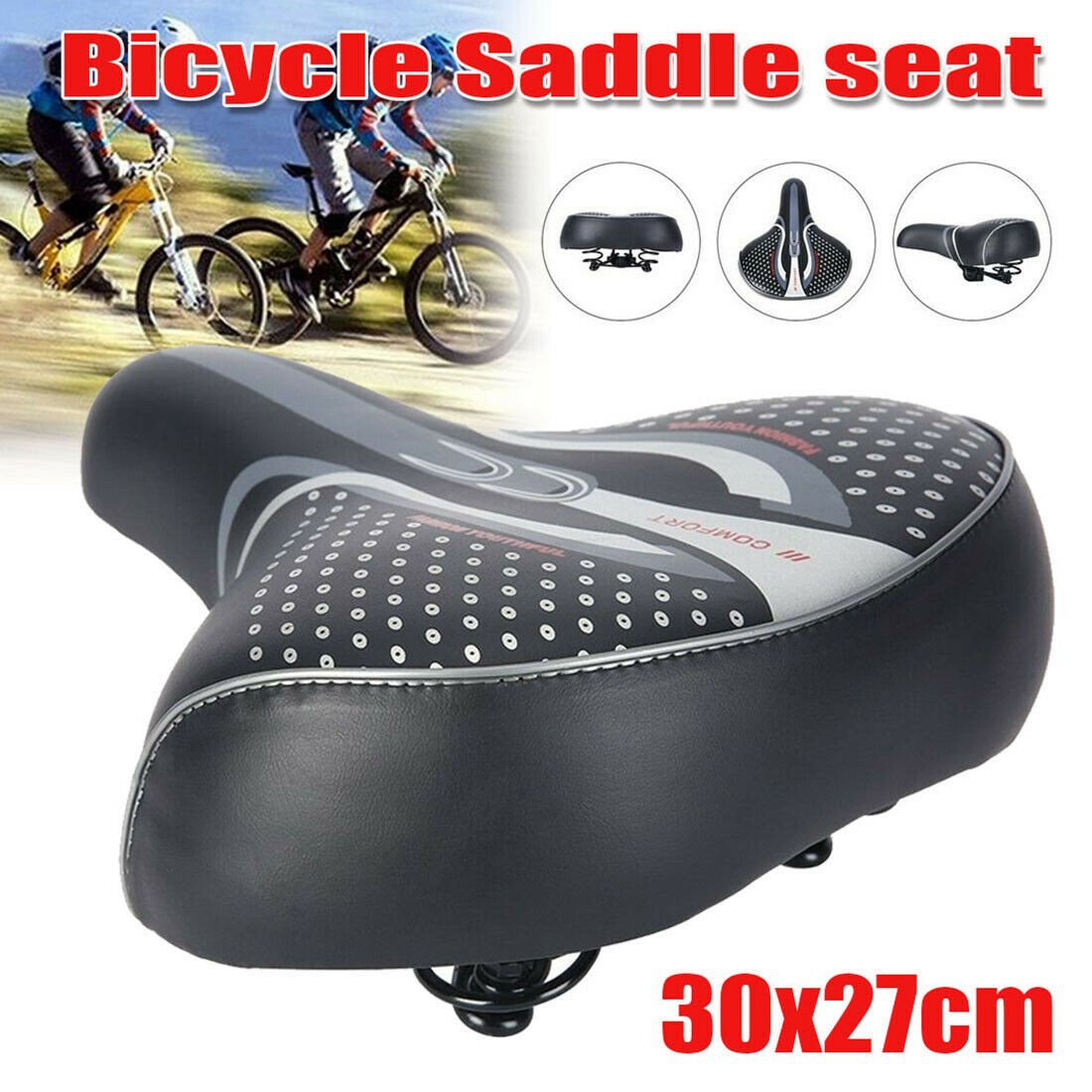 1 pc electric vehicle seat cushion, load-bearing bicycle saddle, enlarged and widened seat cushion, large seat bag accessories — image 4