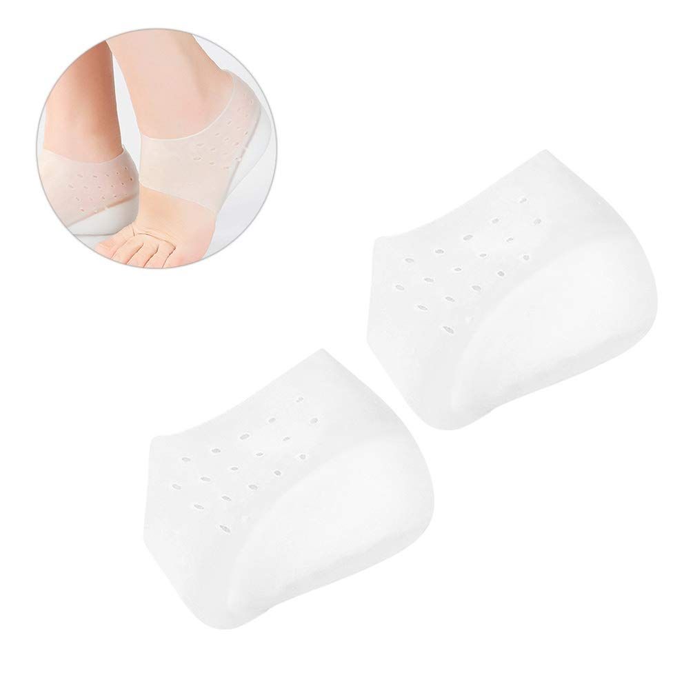 Heel Cup Insoles Half Height Increase Insoles Invisible Silicone Shoe Lift Heel Pads 3CM Men Women (for Size 40-46) โ image 2